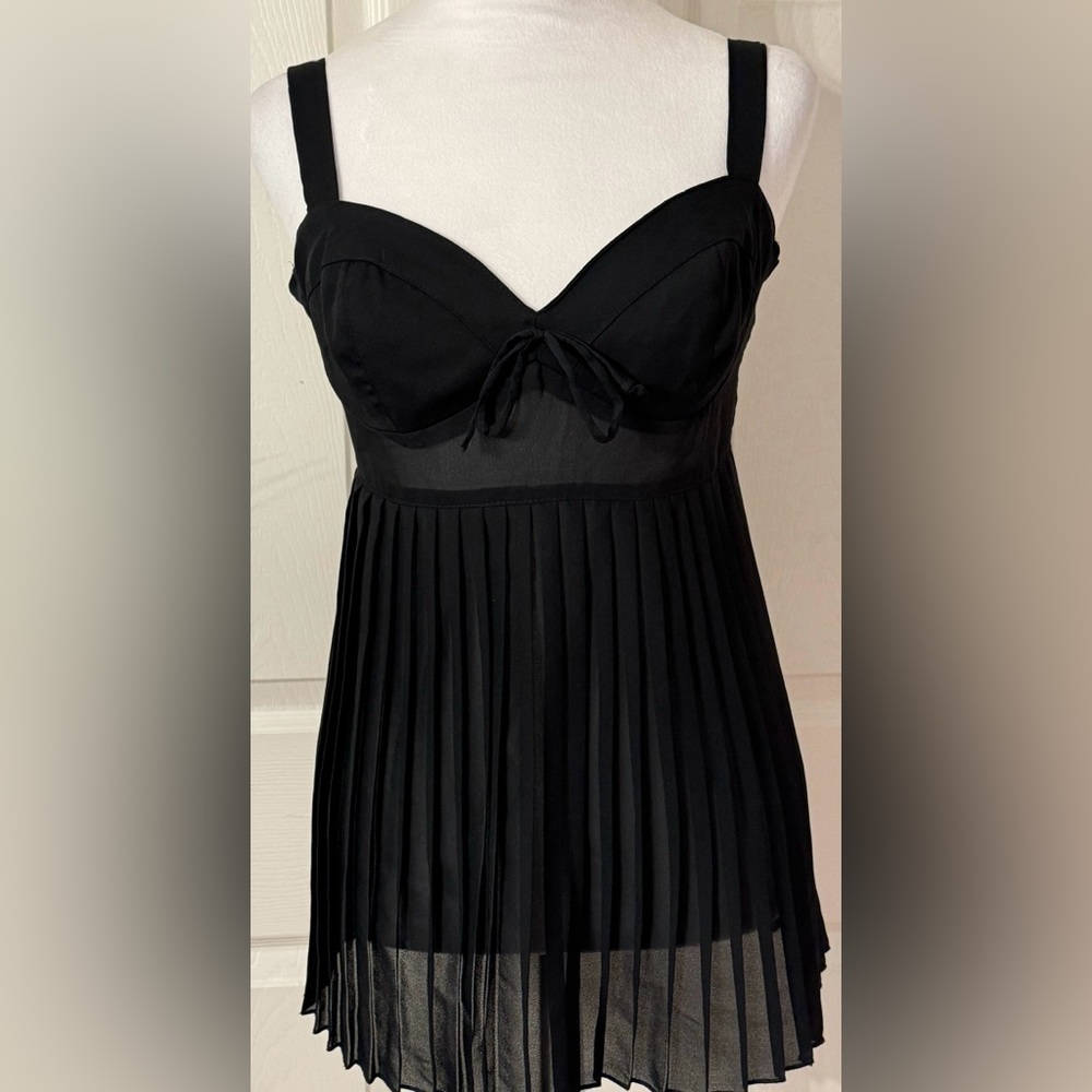 Rampage Clothing Company black sheer dressy tank top - size 7